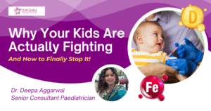 Baby receiving vaccination, highlighting the need for Vitamin D and Iron supplementation, with Dr. Deepa Aggarwal – Senior Consultant Pediatrician