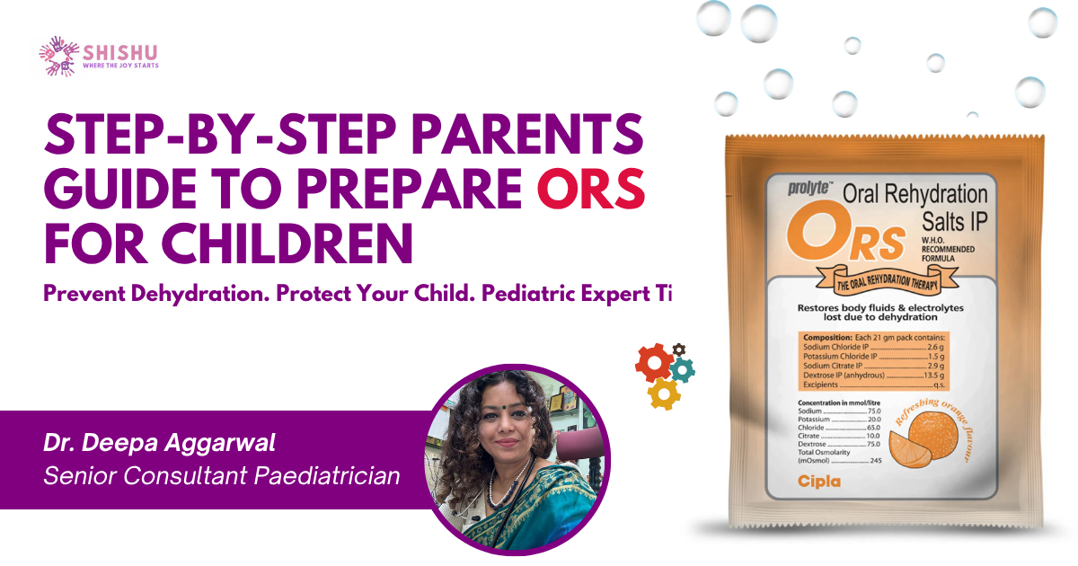 “How to prepare ORS for babies and children step-by-step | Pediatric Dehydration Care Guide”