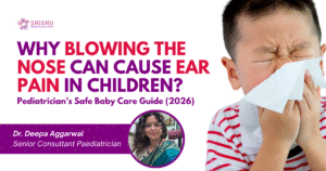 Child with blocked nose and ear pain explained by a pediatrician
